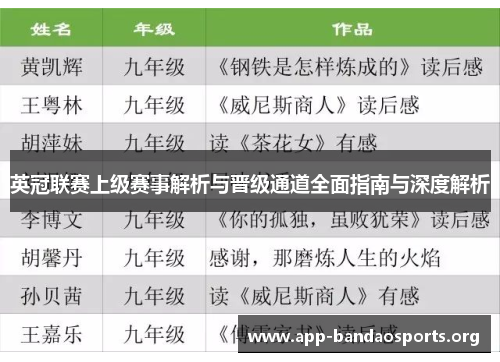 英冠联赛上级赛事解析与晋级通道全面指南与深度解析 英冠联赛上级赛事解析与晋级通道全面指南与深度解析